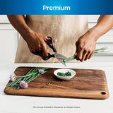 Ninja K52013 Foodi NeverDull Premium 13 Piece German Stainless Steel Wood Series Knife System with Built-in Sharpener, Walnut Stain/Black